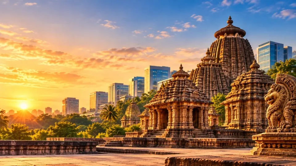 Bhubaneswar Temple City historic architecture and modern digital economy